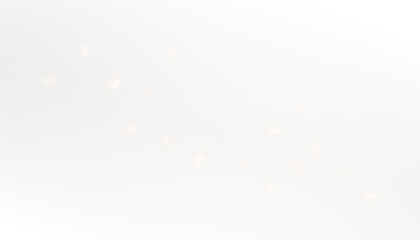 Luminous golden light garland PNG overlay, perfect for holiday designs and transparent photo backgrounds. © Виктория Проскурина