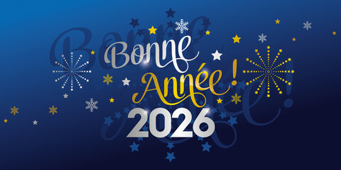 2026 Bonne année &eacute;toiles