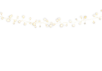 This is a string lights PNG overlay on transparent background, ideal for holidaythemed designs and projects