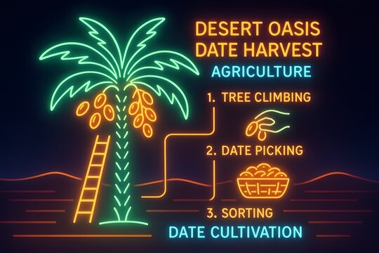 Annual Crop Harvest Cycle and Yield Data Infographic for Agriculture and Farming - Powered by Adobe
