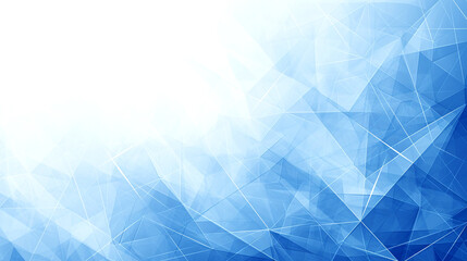 Fototapeta premium Abstract Blue Polygonal Mesh Background. Wireframe Futuristic Design for Technology, Data, and Business Presentations.