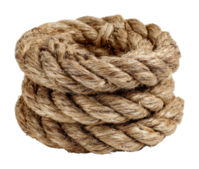 Rope knot tying demonstration classroom educational content isolated on transparent background