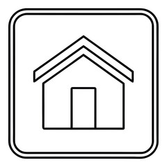 Minimal House Vector Icon for Real Estate