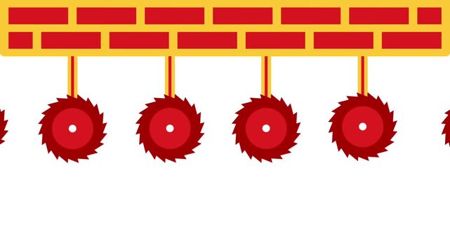 Multiple swinging drills move back and forth in a deadly pattern, demanding perfect timing and agility to dodge their sharp rotations and survive the challenge.