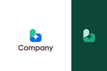 Modern abstract corporate logo design for brand identity, creative business icon, elegant company symbol, and minimalist marketing material