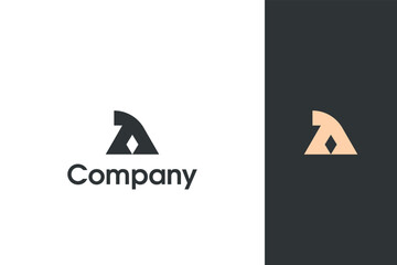 Abstract minimalist logo design for modern corporate brand identity, creative business symbol, and professional company profile