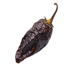 Chipotle Morita, a whole smoke-dried overripe Jalapeno chile pepper isolated on transparent background.png