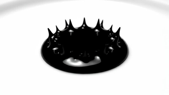 Ferrofluid Crown Formation in Magnetic Field Experimentation and Visualization.