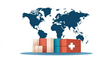 Global Pharmaceutical Supply Chain Logistics and Routing for International Distribution of Medical Products