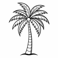 Obraz premium silhouette of Coconut palm trees