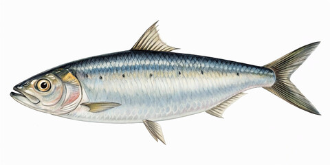 fish on a white background