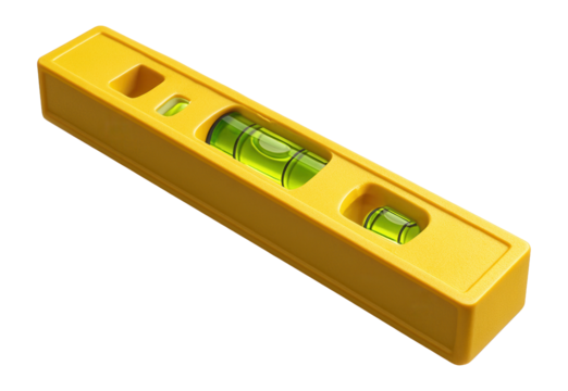 Durable plastic bubble level, perfect for home DIY toolkits.