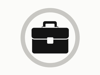  Business briefcase vector icon isolated on white background