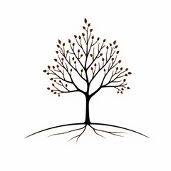 logo, abstract tree, botanical art, tree outline, eco symbol, tree of life, natural design, rooted tree, tree 