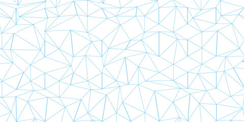Abstract of simple blue line triangle pattern geometric background. Seamless geometric polygonal repeatable pattern swatch background, Trendy design vector background for web backdrop orpaper print.