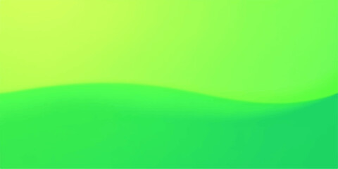 Abstract gradient background with smooth wave transition in vibrant lime green and yellow tones