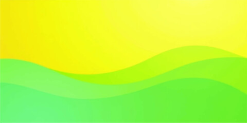 Obraz premium Abstract yellow and green gradient waves flowing smoothly across a bright background