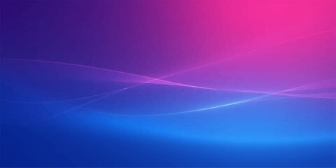 Obraz premium Abstract gradient background with soft glowing light waves and purple blue hues