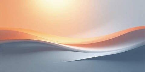 Abstract flowing waves of light and color creating a serene and elegant background