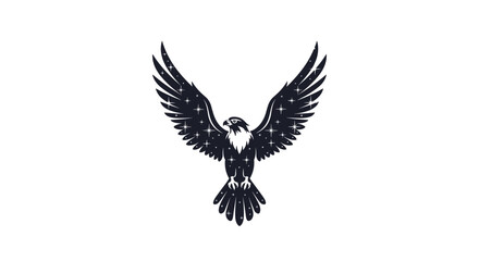 Obraz premium The majestic bird of prey with outstretched wings symbolizing freedom and power.