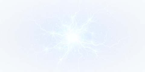 Dynamic PNG overlay featuring glowing lightning effects. Perfect for sci-fi and tech-themed visuals.