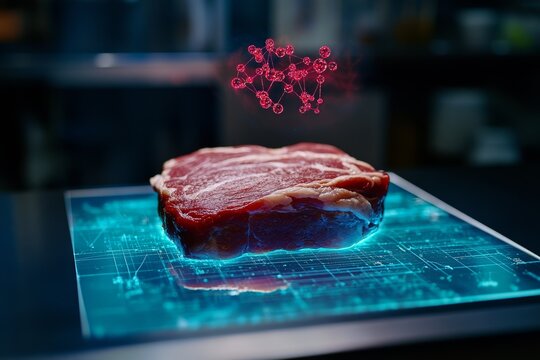 Futuristic augmented reality technology in meat processing