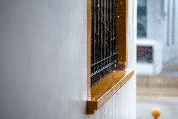Rain tropical rainfall spain storm window ledge