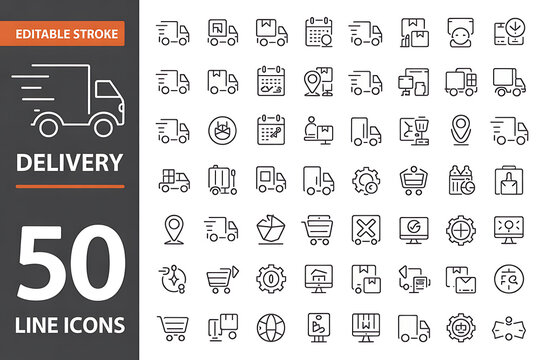 A collection of flat vector icons for web design and mobile internet media