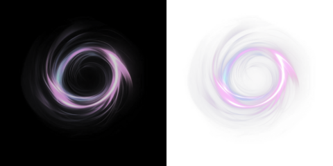 Swirling Light Abstract Illustration Overlay PNG on transparent background