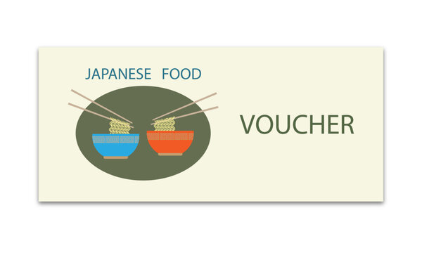 Japanese restaurant ticket. - Powered by Adobe