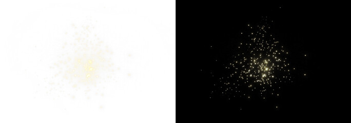 Premium PNG overlay featuring glowing dust and luminous particles for photo effects and holiday designs.