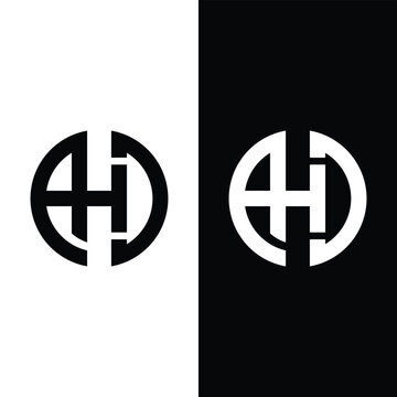 AHC creative initials circle logo concept Stock Vector.