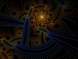 Imaginatory fractal abstract background Image