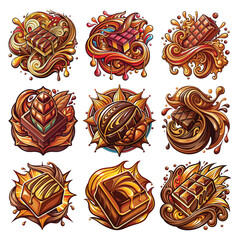 Chocolate Ecstasy vector Art