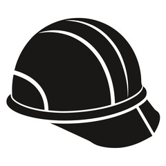 Construction helmets vector clean black silhouette design white background