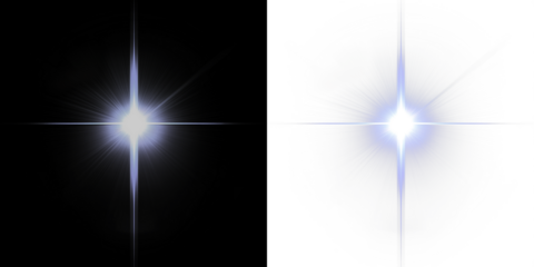 Starburst Light Effect Overlay PNG with Transparent Background