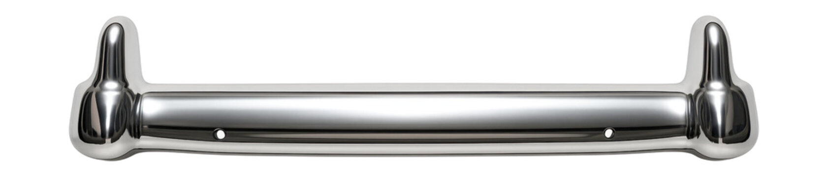 Polished chrome rear bumper with a timeless design.