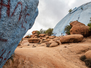 The enchanted landscape of Jean Verame colored rocks, mayo de 2016