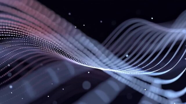 Abstract Futuristic Lines: This is a visually compelling image, showcasing graceful, flowing lines that create a sense of movement and depth.