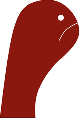 Minimalist head turtle Illustration 