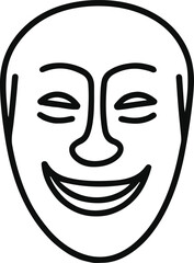 Minimal eye with teardrop in abstract contour style 3