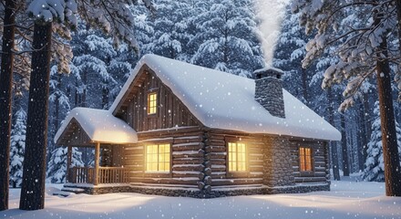 Fototapeta premium house in the snow