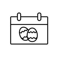 easter calendar  icon vector web design 