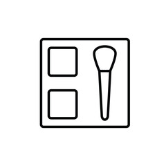 blusher icon eyeshadow sign vector  web design 