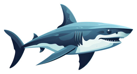Naklejka premium PNG Shark animal shark marine.