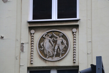Traditional architecture in Zagreb, Croatia.