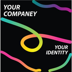 Vibrant glowing neon tubes forming abstract shapes representing connection and creativity for your content