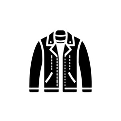 Elegant Leather Jacket Vector Illustration