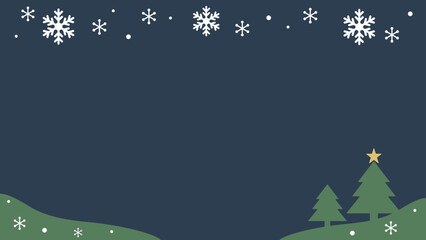 シンプルなクリスマスのフレーム背景