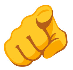 Pointing Finger at Viewer Emoji